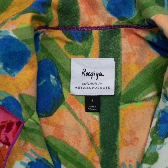 Anthropologie Roeqiya Fris Garden Bloom Pajama Set – Size S Floral Flannel - Picture 8 of 10